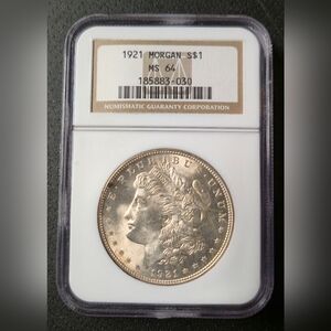1921 Morgan Silver Dollar NGC MS64